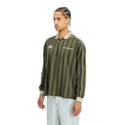дамски,блузи,с,яка,мъжки,блузи,с,яка,alpha,industries,track,tricot,long,sleeve,polo,green,(dark,olive)