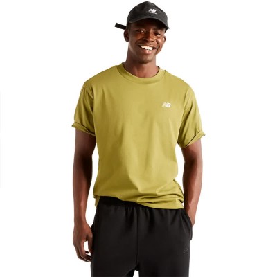 тениска,мъжки,тениски,дамски,тениски,new,balance,sport,essentials,cotton,short,sleeve,t,shirt,yellow,(green)