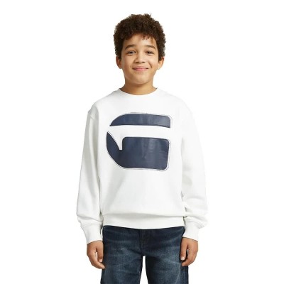 блуза,детски,блузи,g,star,ald,d30835,01,sweatshirt,white,(ecru)