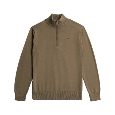 блуза,мъжки,пуловери,дамски,пуловери,g,star,d30783,e813,half,zip,sweater,brown,(fossil)