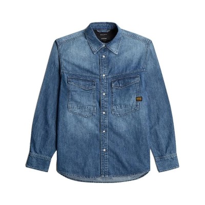 риза,с,дълъг,ръкав,дамски,ризи,мъжки,ризи,g,star,dakota,long,sleeve,shirt,blue,(faded,casco)