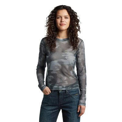 тениска,мъжки,тениски,дамски,тениски,g,star,motion,long,sleeve,t,shirt,grey,(keian,motion,camo)