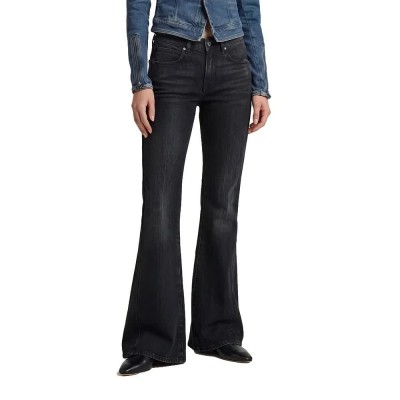 дънки,мъжки,панталони,дамски,панталони,g,star,stevey,3d,d28831,e637,flare,fit,jeans,black,(worn,in,petrol,grey)