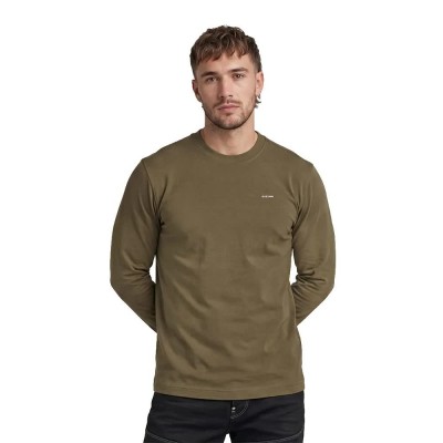 тениска,мъжки,тениски,дамски,тениски,g,star,true,regular,long,sleeve,t,shirt,green,(dark,khaki)