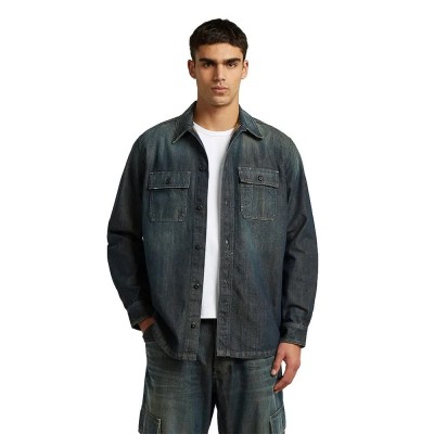 мъжки,якета,дамски,якета,и,палта,g,star,utility,relaxed,fit,overshirt,blue,(antique,faded,shadow)