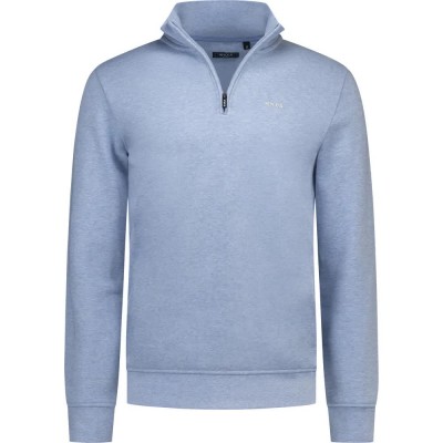 блуза,мъжки,пуловери,nza,new,zealand,26fn331,half,zip,sweatshirt,blue,(true,blue,melange)