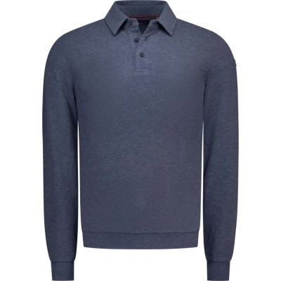 дамски,блузи,с,яка,мъжки,блузи,с,яка,nza,new,zealand,26gn202,long,sleeve,polo,blue,(oxford,navy,melange)