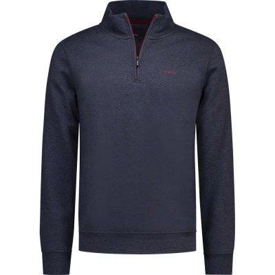 блуза,мъжки,пуловери,nza,new,zealand,26gn314,half,zip,sweatshirt,blue,(oxford,navy,melange)