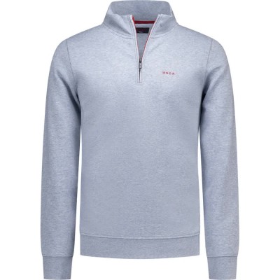 блуза,мъжки,пуловери,nza,new,zealand,26gn314,half,zip,sweatshirt,grey,(soft,ocean,melange)
