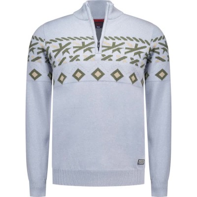 блуза,мъжки,пуловери,дамски,пуловери,nza,new,zealand,26gn481,half,zip,sweater,grey,(soft,ocean,melange)