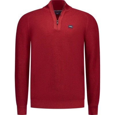 блуза,мъжки,пуловери,дамски,пуловери,nza,new,zealand,26gn491,half,zip,sweater,red,(deep,red,melange)