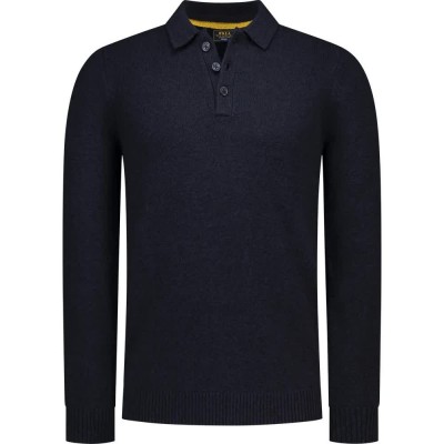 дамски,блузи,с,яка,мъжки,блузи,с,яка,nza,new,zealand,26hn287,long,sleeve,polo,blue,(oxford,navy,melange)