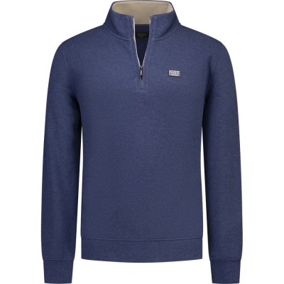блуза,мъжки,пуловери,nza,new,zealand,26hn301,half,zip,sweatshirt,blue,(ink,blue,melange)