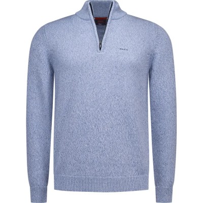 блуза,мъжки,пуловери,дамски,пуловери,nza,new,zealand,26hn402,half,zip,sweater,blue,(capri,blue,melange)