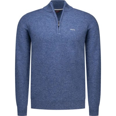 блуза,мъжки,пуловери,дамски,пуловери,nza,new,zealand,26hn418,half,zip,sweater,blue,(capri,blue,melange)