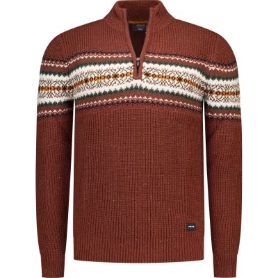 блуза,мъжки,пуловери,дамски,пуловери,nza,new,zealand,26kn405,half,zip,sweater,red,(burnt,red,melange)