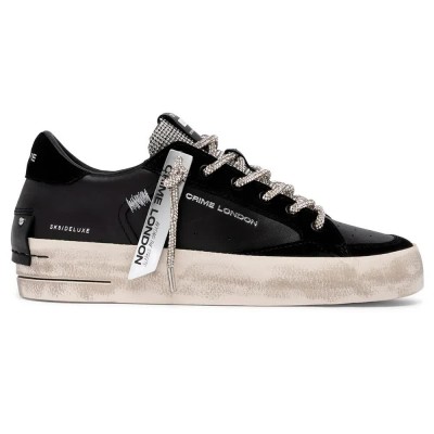 кецове,на,платформа,мъжки,маратонки,дамски,маратонки,crime,london,sk8,deluxe,wedge,trainers,black,(black)
