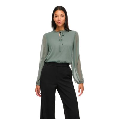 дамски,блузи,vila,falia,long,sleeve,blouse,green,(balsam,green)