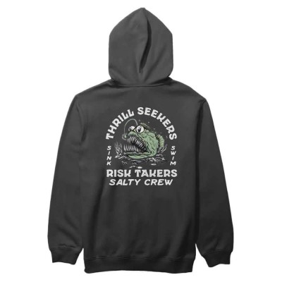 суичър,мъжки,пуловери,salty,crew,angler,fish,monst,hoodie,black,(black)