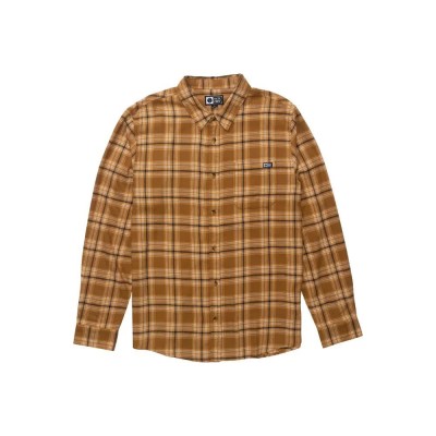 риза,с,дълъг,ръкав,дамски,ризи,мъжки,ризи,salty,crew,early,bird,flannel,long,sleeve,shirt,brown,(bronze,brown)