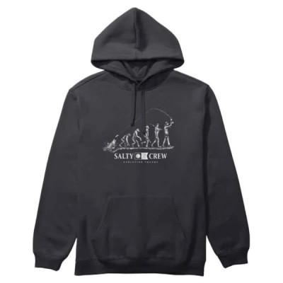 суичър,мъжки,пуловери,salty,crew,evolution,theory,hoodie,black,(black)