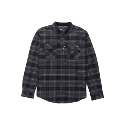 риза,с,дълъг,ръкав,дамски,ризи,мъжки,ризи,salty,crew,fathom,tech,flannel,long,sleeve,shirt,black,grey,(black,grey)