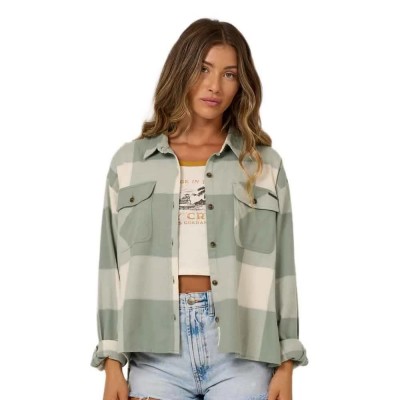 риза,с,дълъг,ръкав,дамски,ризи,мъжки,ризи,salty,crew,nmd,flannel,long,sleeve,shirt,green,grey,(slate,grey)