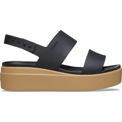 сандали,на,платформа,дамски,сандали,и,чехли,crocs,brooklyn,low,wedge,sandals,black,(black,cashew)