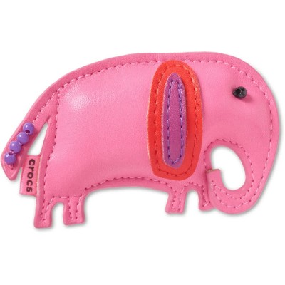 обувни,аксесоари,jibbitz,faux,leather,elephant,charm,pink