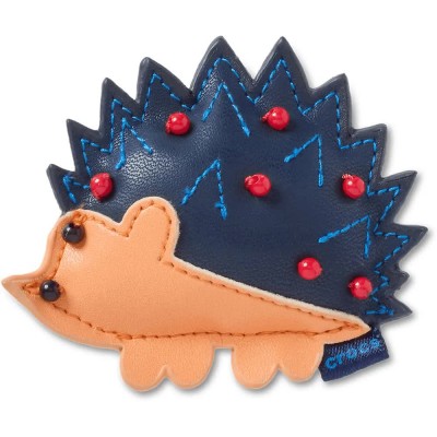 обувни,аксесоари,jibbitz,faux,leather,hedgehog,charm,blue