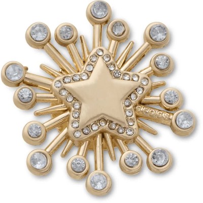 обувни,аксесоари,jibbitz,gem,starburst,charm,golden