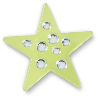 обувни,аксесоари,jibbitz,green,gem,star,charm,yellow