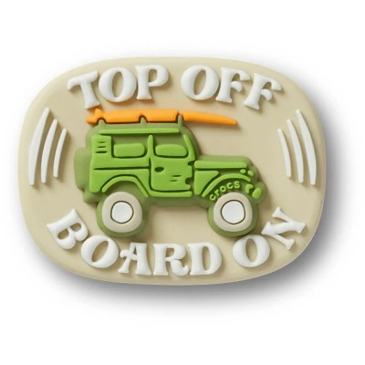 обувни,аксесоари,jibbitz,green,surf,truck,charm,beige