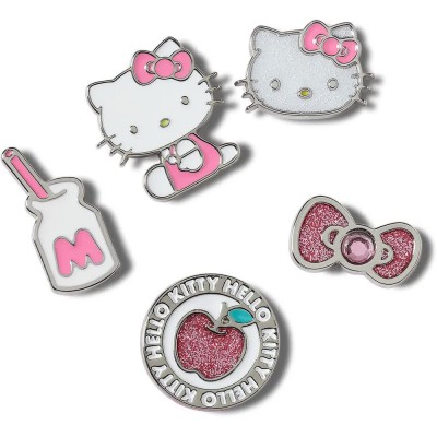обувни,аксесоари,jibbitz,hello,kitty,frnds,elevtd,charm,5,units,pink
