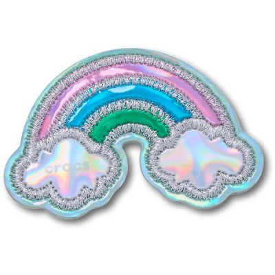 обувни,аксесоари,jibbitz,marbled,rainbow,charm,multicolor
