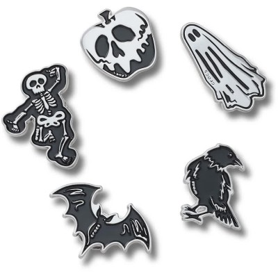 обувни,аксесоари,jibbitz,spooky,season,charm,5,units,silver