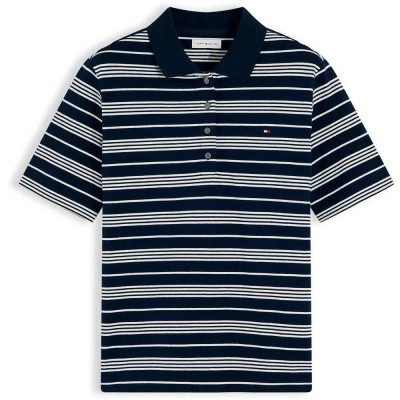 блуза,с,яка,дамски,блузи,с,яка,мъжки,блузи,с,яка,tommy,hilfiger,1985,plus,size,short,sleeve,polo,blue,(broken,stripe,dark,blue,ecru)