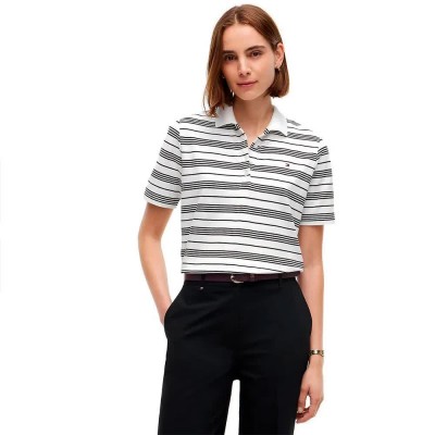 блуза,с,яка,дамски,блузи,с,яка,мъжки,блузи,с,яка,tommy,hilfiger,1985,plus,size,short,sleeve,polo,white,(broken,stripe,ecru,black)