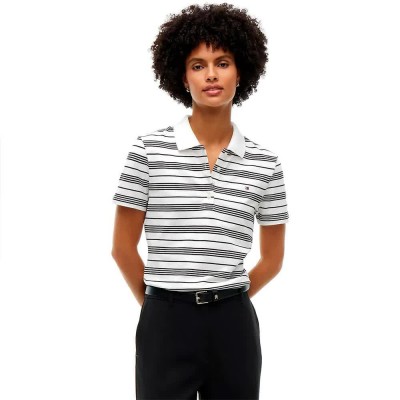 блуза,с,яка,дамски,блузи,с,яка,мъжки,блузи,с,яка,tommy,hilfiger,1985,slim,short,sleeve,polo,white,(broken,stripe,ecru,black)