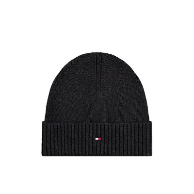 шапка,всички,шапки,tommy,hilfiger,flag,pima,beanie,black,(charcoal,grey)