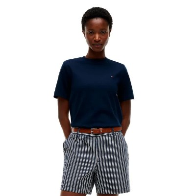 тениска,мъжки,тениски,дамски,тениски,tommy,hilfiger,interlock,boxy,fit,short,sleeve,t,shirt,blue,(dark,night,navy)