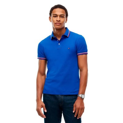 дамски,блузи,с,яка,мъжки,блузи,с,яка,tommy,hilfiger,tipped,slim,fit,short,sleeve,polo,blue,(ancient,blue)