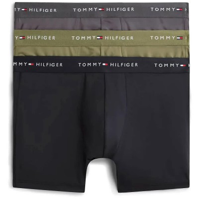 боксерки,мъжко,бельо,tommy,hilfiger,um0um03878,boxers,3,units,multicolor,(black,utility,olive,dark,ash)