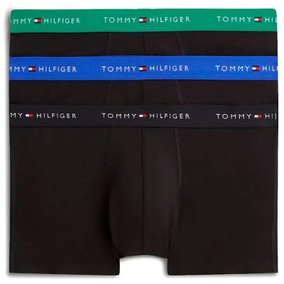 боксерки,мъжко,бельо,tommy,hilfiger,um0um03890,trunk,boxers,3,units,black,(black,alaskan,green,black,noble,blue)