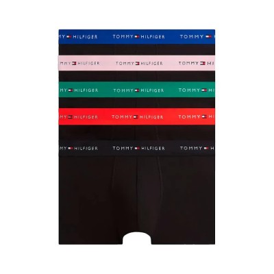 боксерки,мъжко,бельо,tommy,hilfiger,um0um03893,trunk,boxers,5,units,black,(black,black,fire,red,bon,pink,alaskan,green,no,blue)