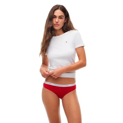 дамско,бельо,дамски,бикини,и,танкини,tommy,hilfiger,uw0uw05876,panties,red,(red)