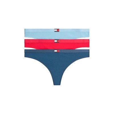 дамско,бельо,дамски,бикини,и,танкини,tommy,hilfiger,uw0uw06139,thong,3,units,blue,pink,(vivid,pink,light,powder,blue,aqua,sea)