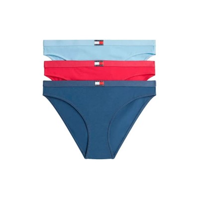дамско,бельо,дамски,бикини,и,танкини,tommy,hilfiger,uw0uw06141,plus,size,panties,3,units,blue,pink,(vivid,pink,light,powder,blue,aqua,sea)