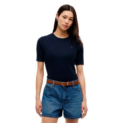 тениска,мъжки,тениски,дамски,тениски,tommy,hilfiger,ww0ww41787,short,sleeve,t,shirt,blue,(dark,night,navy)