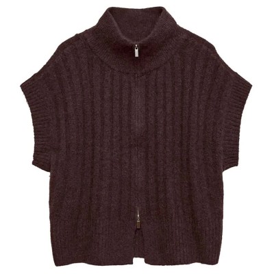 елек,мъжки,пуловери,дамски,пуловери,vero,moda,bang,knitted,vest,brown,(chocolate,torte,detail,melange)
